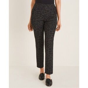 NWT Chico's Juliet Slim Leg Neutral Leopard Ankle Pant / SZ 2.5 or 14‎